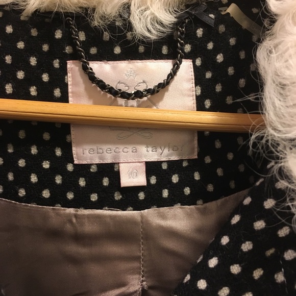 Rebecca Taylor wool/shearling jacket - Picture 2 of 5